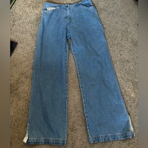 Light blue jean flares